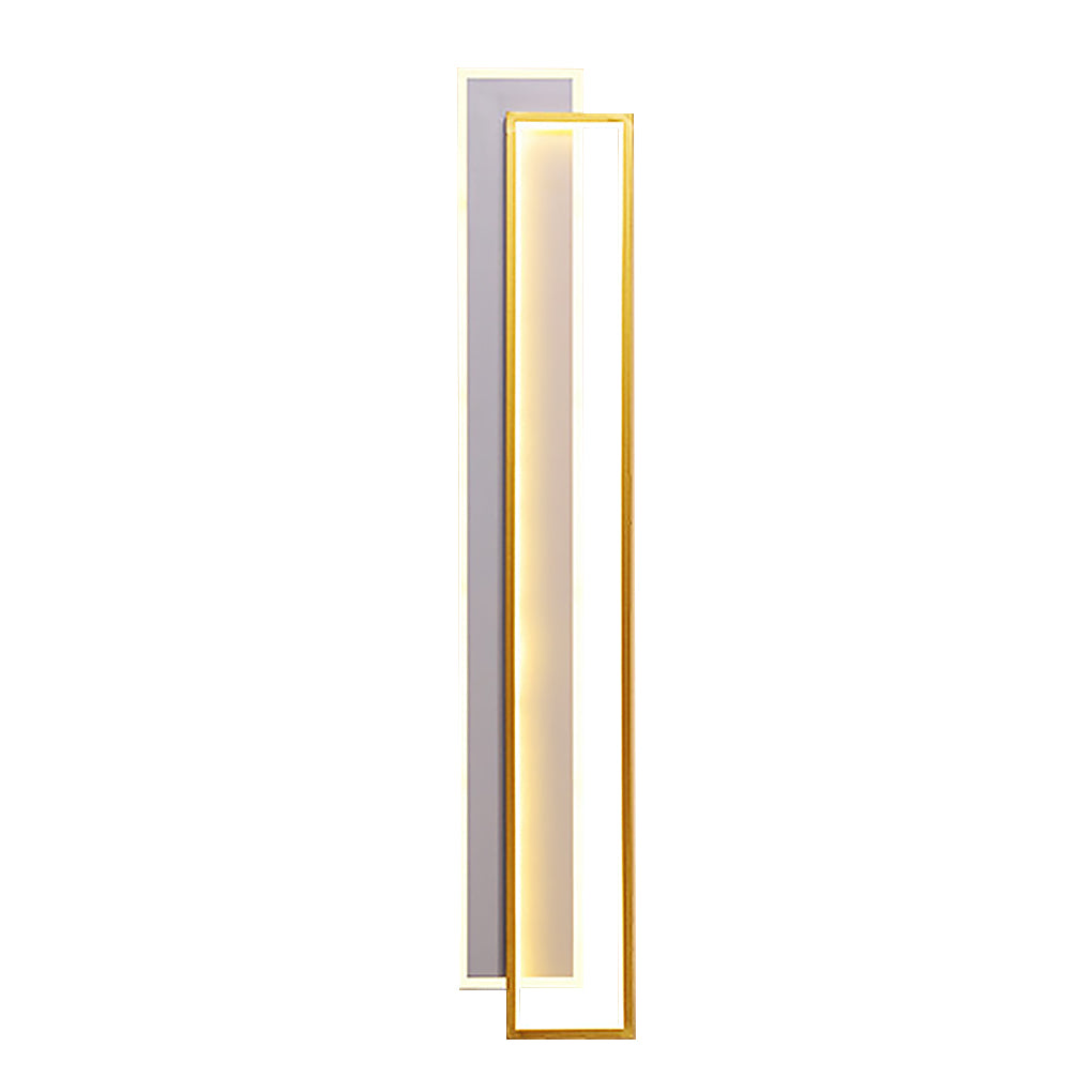 Elegant Minimalist White LED Wall Lights with Three-Step Dimming, Ideal for Living Room