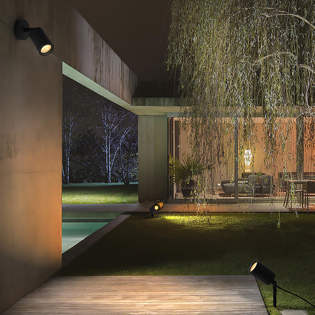 Adjustable Green Waterproof LED Landscape Spotlights for Outdoor Gardens