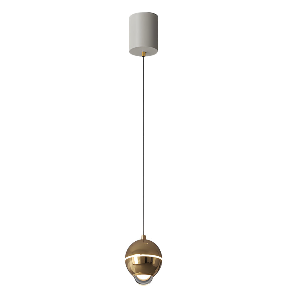 Sleek Silver Metal 3-Step Dimming LED Pendant Light for Living Space
