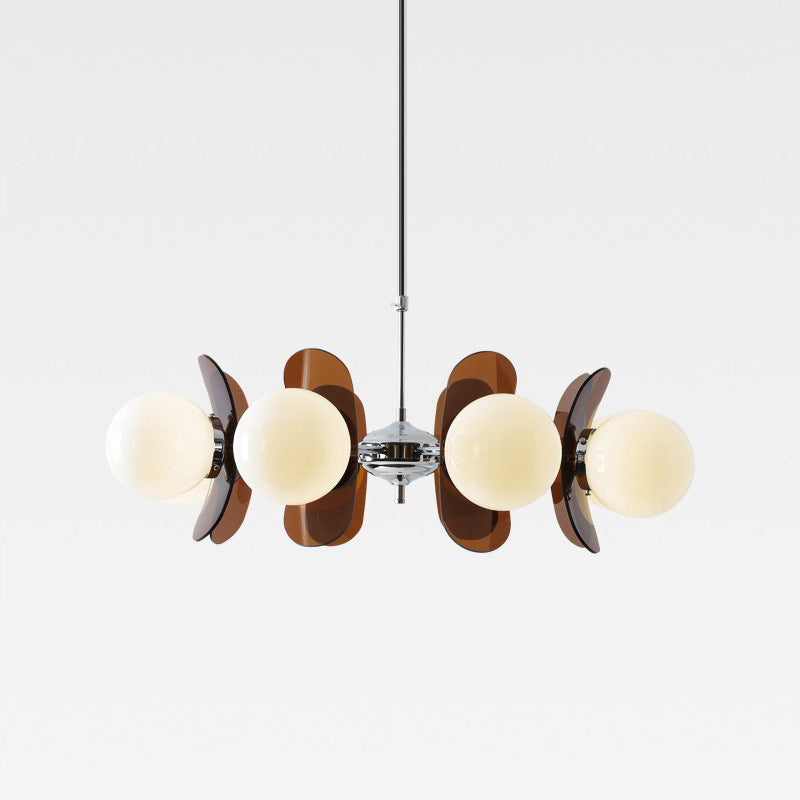 Mid-Century Modern Acrylic Magic Bean Chandelier for Living Room 3/8 Lights