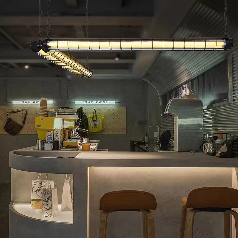Modern Industrial Acrylic 1/2 Light Chandelier for Dining Room