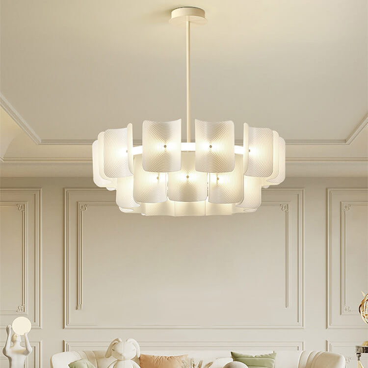 Contemporary Black Iron & Aluminum LED Island Chandelier for Kitchen