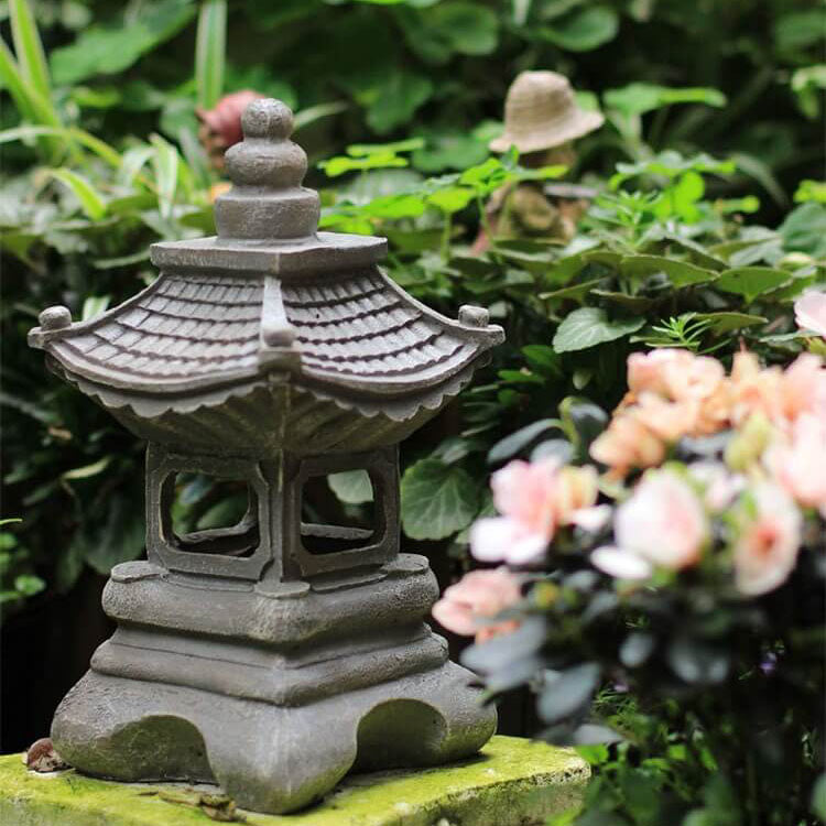 Japanese Zen Waterproof Stone Pagoda LED Garden Accent Light