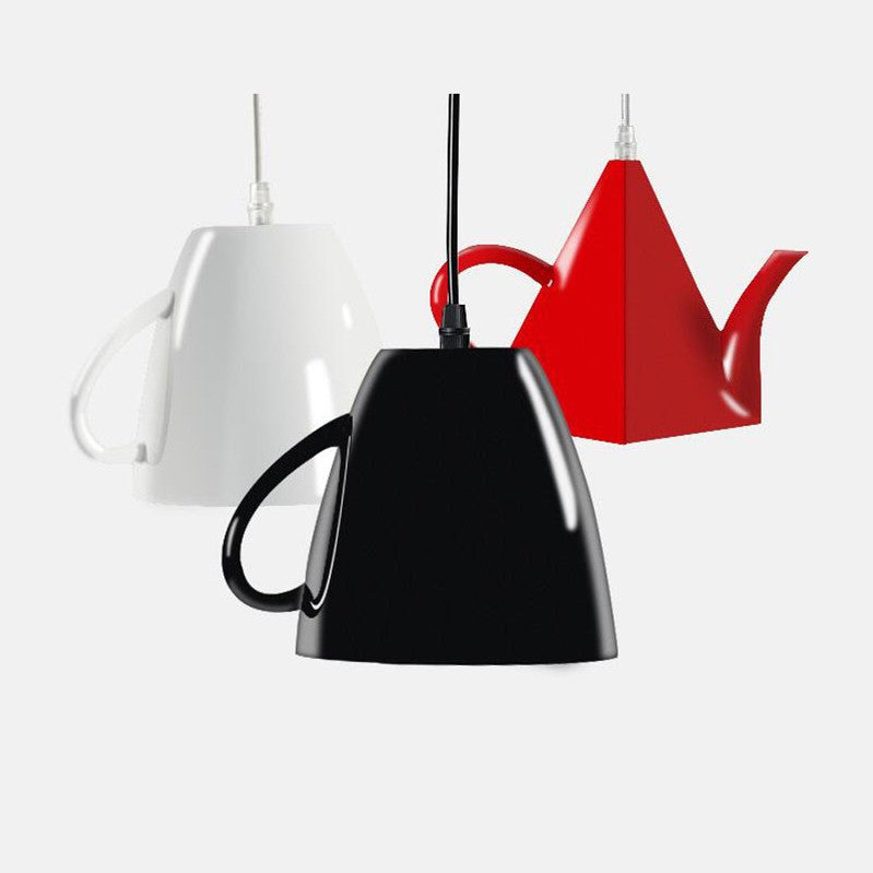 Modern Resin Teapot Pendant Light Fixture for Contemporary Living Room