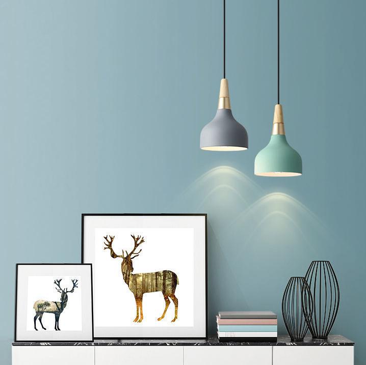 Contemporary Macaron Disc 1-Light Pendant Lamp for Kitchen & Dining Room