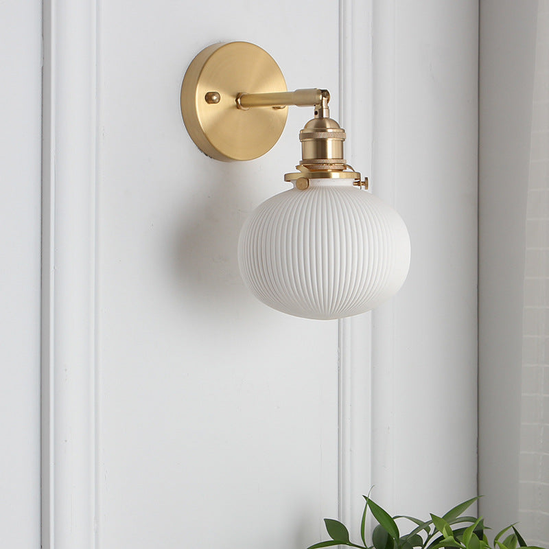 Retro Minimalist Brass and Lucite Oval Wall Sconce for Elegant Spaces