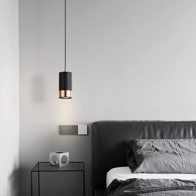 Modern Black Iron Mini Pendant Light Fixture for Minimalist Living Room