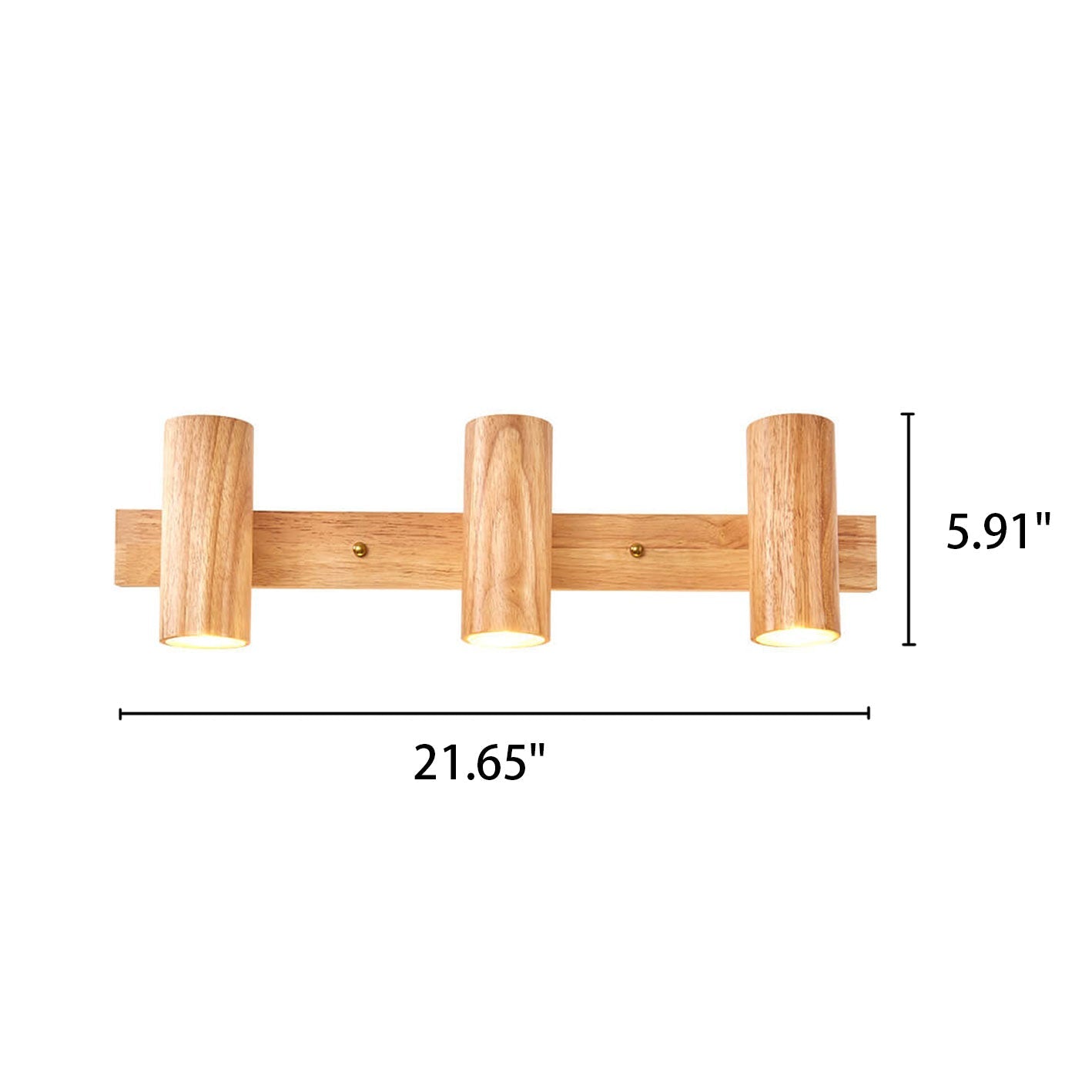 Sleek Minimalist Wooden Track Wall Sconce Lamp for Modern Living Spaces