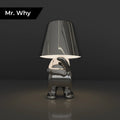 Contemporary Silver Metal Table Lamps for Living Room Bedroom Decor