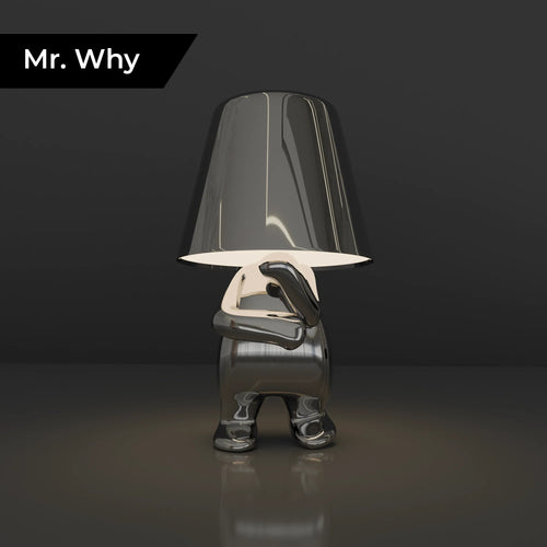 Contemporary Silver Metal Table Lamps for Living Room Bedroom Decor