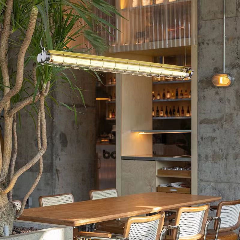 Modern Industrial Acrylic 1/2 Light Chandelier for Dining Room