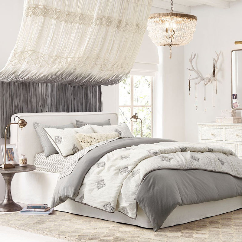 Rustic Round Hemp Rope Crystal 3-Light Chandelier for Living Room Décor