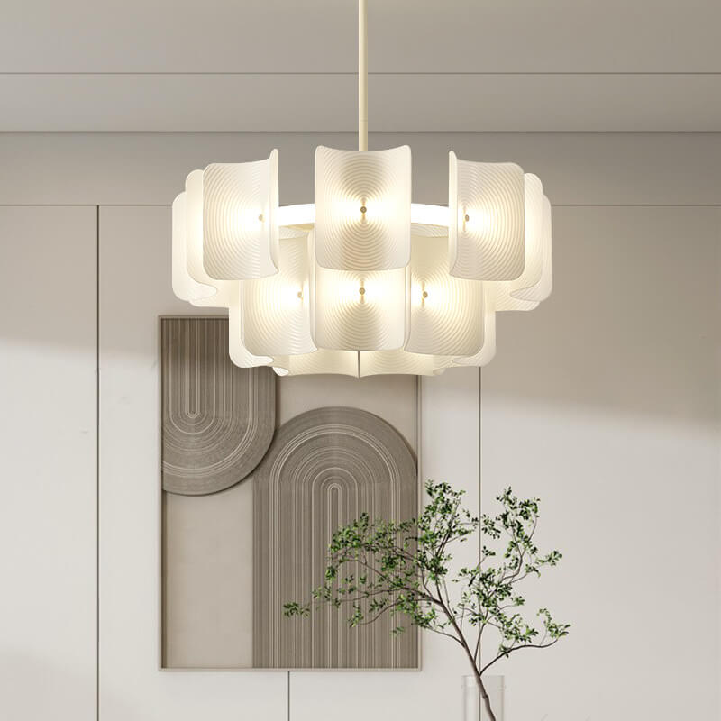 Contemporary Black Iron & Aluminum LED Island Chandelier for Kitchen