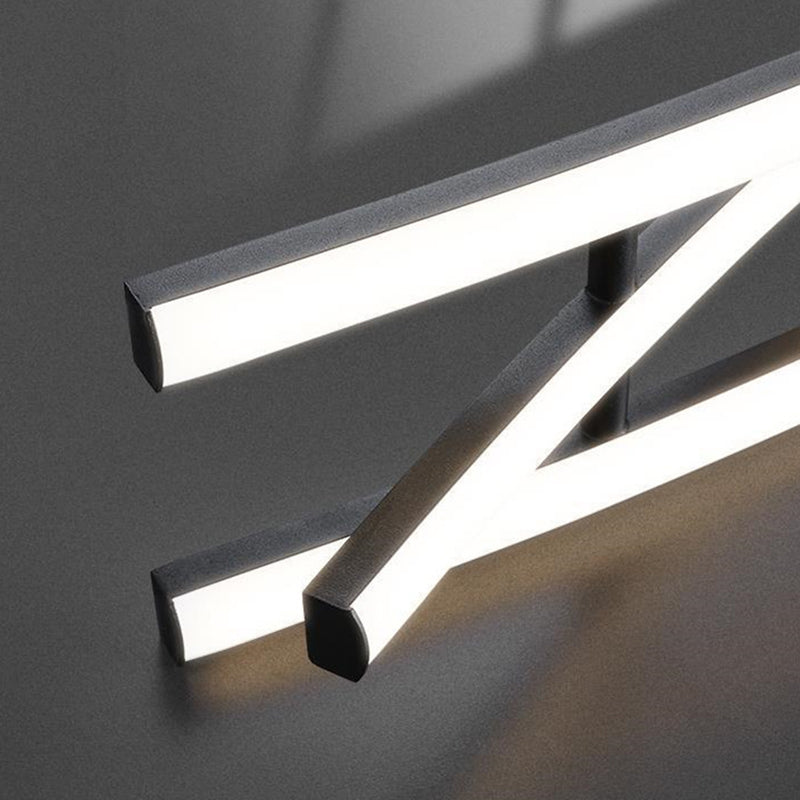 Sleek Aluminum Wave Arch LED Chandelier for Modern Dining Room Decor