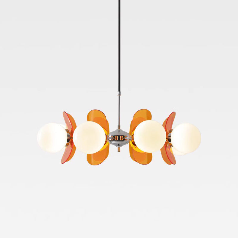 Mid-Century Modern Acrylic Magic Bean Chandelier for Living Room 3/8 Lights