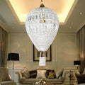 Antique French Crystal Hot Air Balloon Chandelier for Living Room Decor