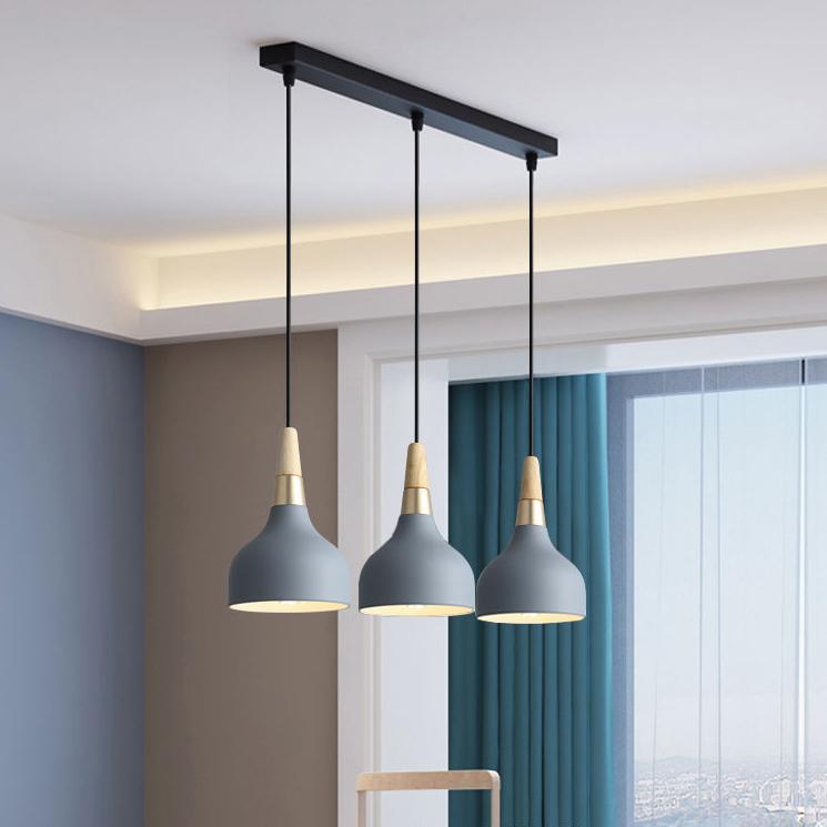 Contemporary Macaron Disc 1-Light Pendant Lamp for Kitchen & Dining Room
