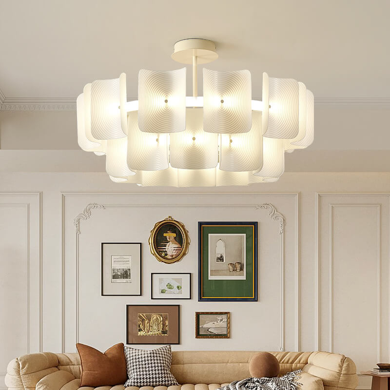 Contemporary Black Iron & Aluminum LED Island Chandelier for Kitchen