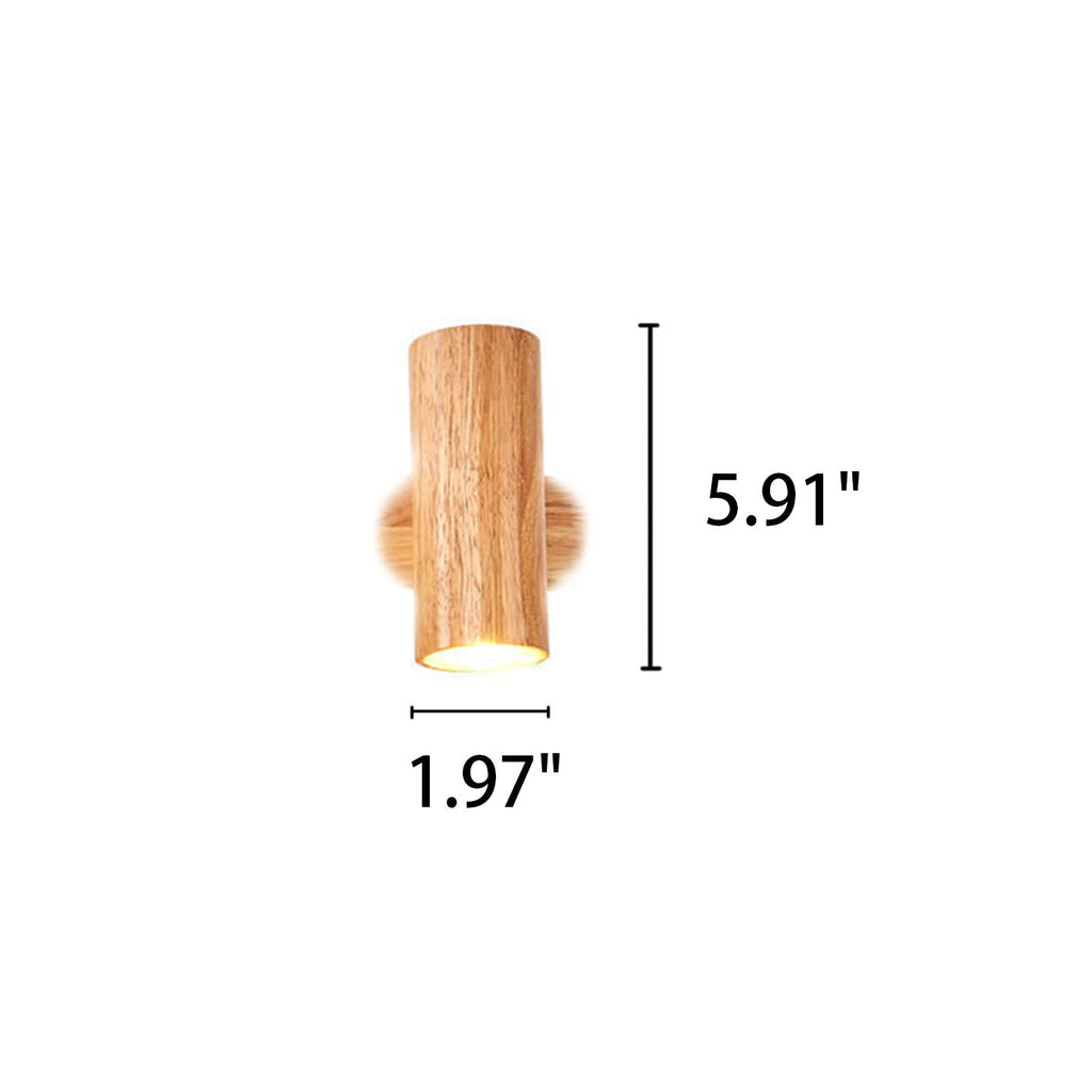 Sleek Minimalist Wooden Track Wall Sconce Lamp for Modern Living Spaces
