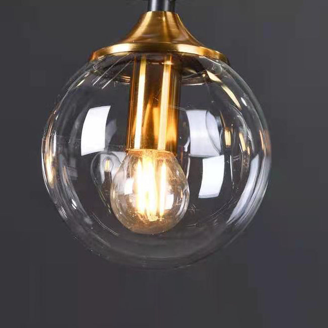 Modern Resin and Glass 4-Light Chandelier for Living Room Island