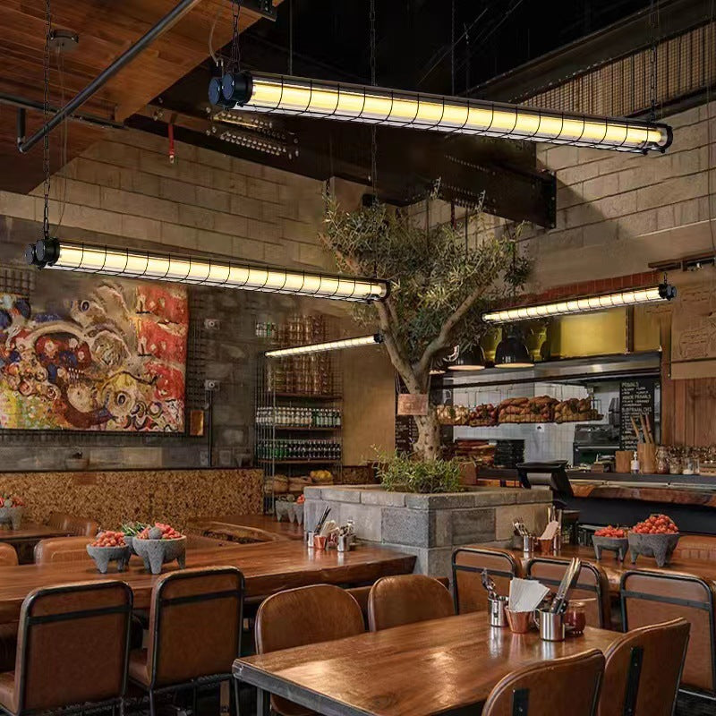 Modern Industrial Acrylic 1/2 Light Chandelier for Dining Room