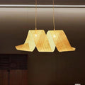 Elegant Bamboo Weaving Ribbon 2/3-Light Chandelier for Dining Rooms
