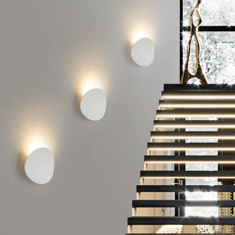 Sleek Black Round LED Wall Sconce for Indoor and Outdoor Use