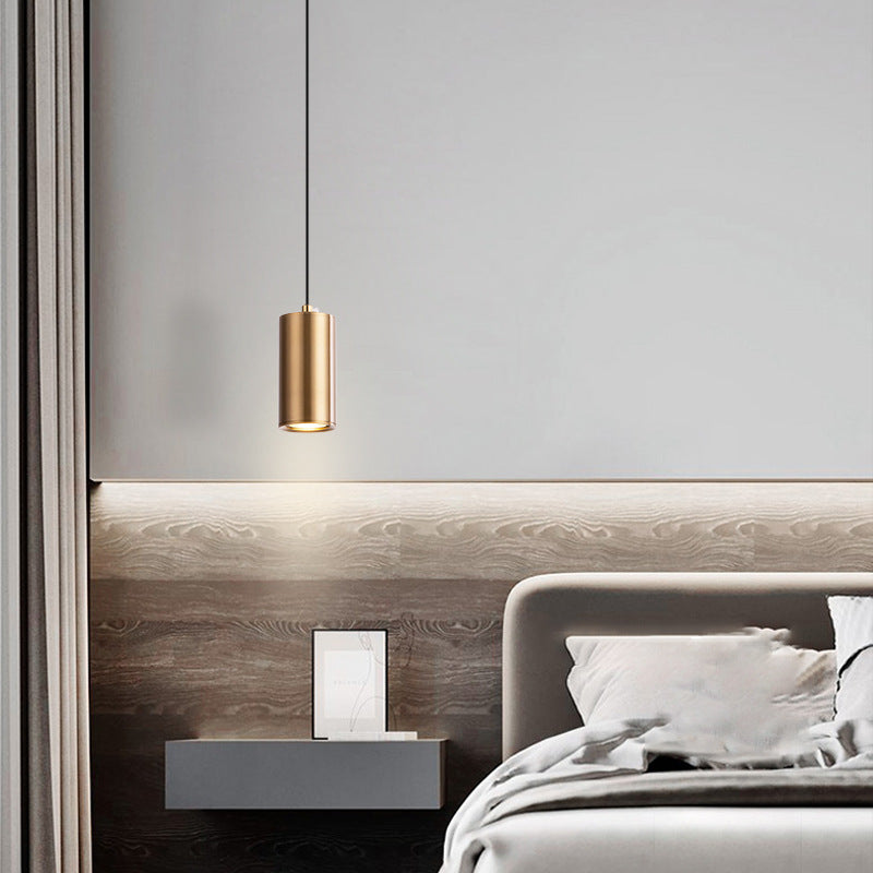 Modern Black Iron Mini Pendant Light Fixture for Minimalist Living Room