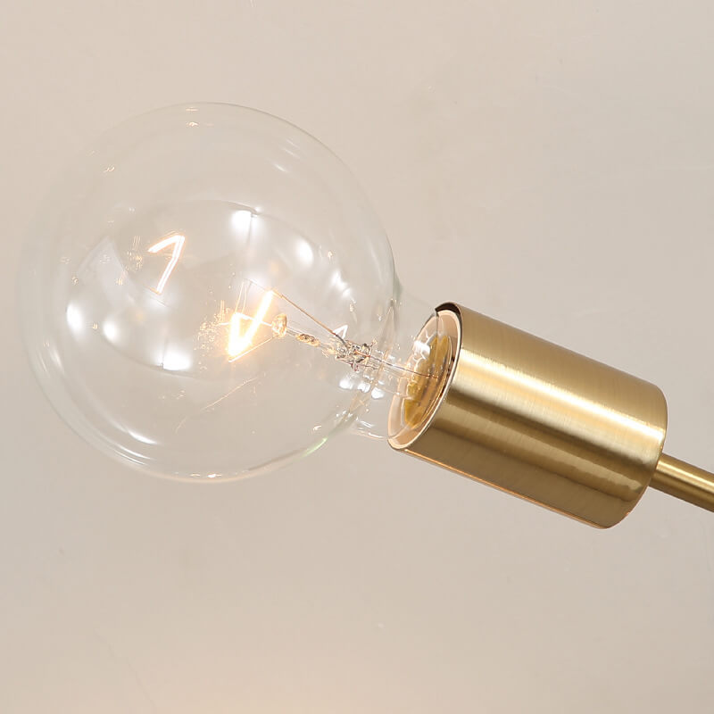 Elegant Gold Finish 6-Light Glass Shade Chandelier for Luxurious Spaces