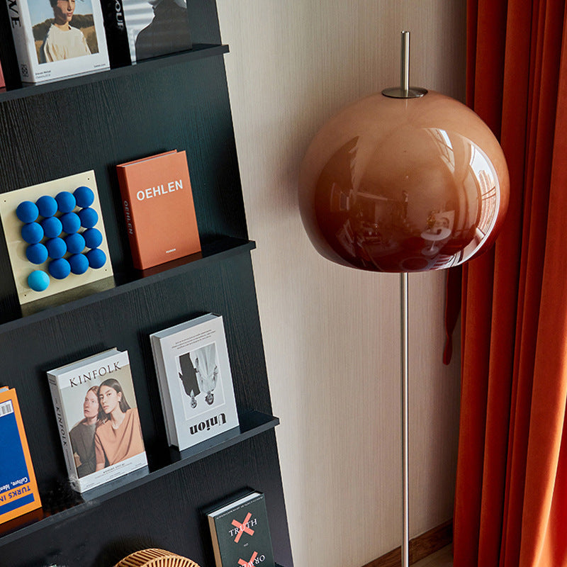 Vintage-Inspired Glass Mushroom Floor Lamp with 2 Lights for Living Room
