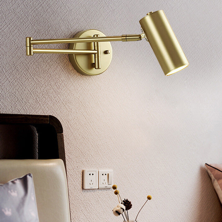 Nordic Minimalist Folding Telescopic Wall Sconce Lamp for Living Room
