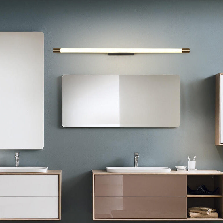 Minimalist Aluminum LED Wall Sconce Lamp in Thin Tube Design for Living Room