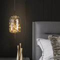 Scandinavian Contemporary Oval Glass Pendant Light for Bedroom Decor