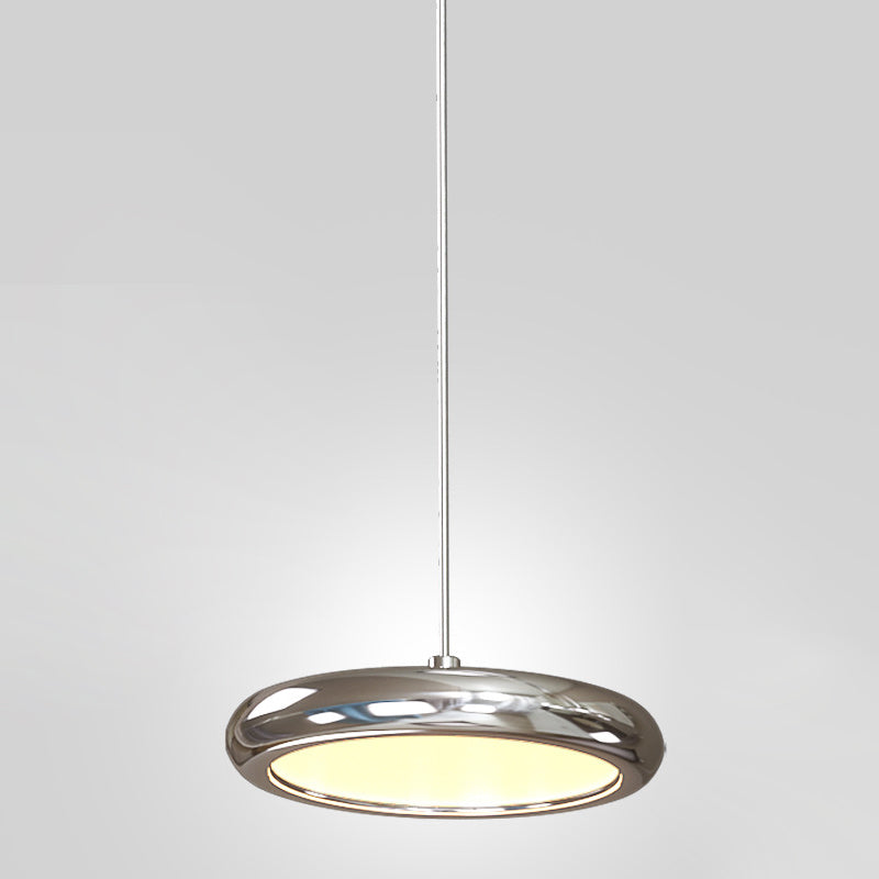 Sleek Stainless Steel LED Island Chandelier for Modern Living Room Design