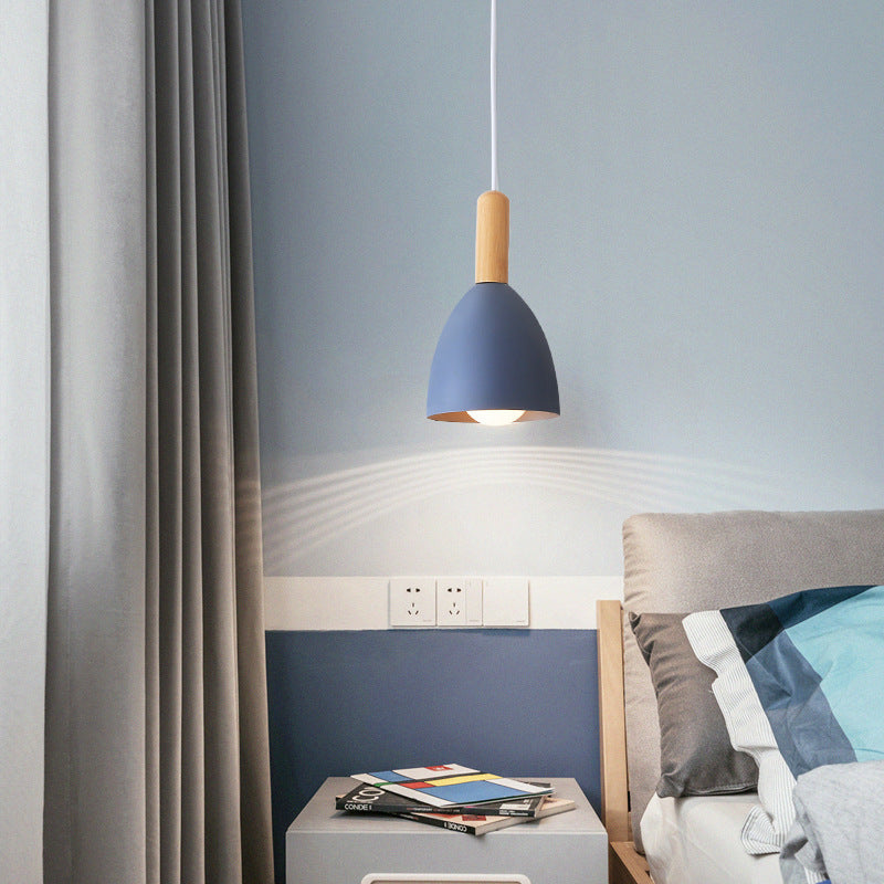 Nordic Minimalist Solid Color Macaron Chandelier for Modern Living Spaces