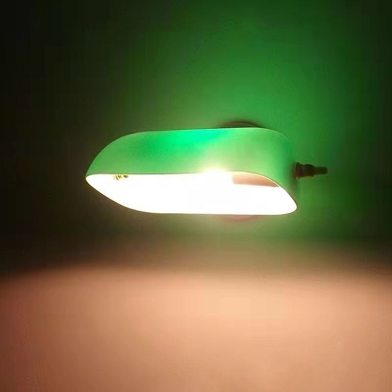 Antique-Style Round Glass & Iron Wall Sconce Light for Living Room