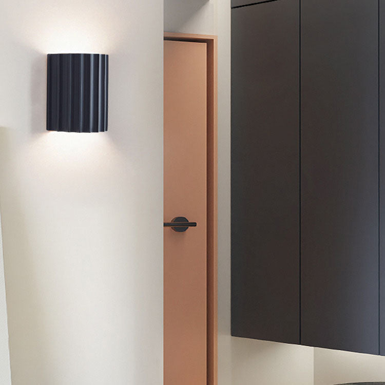 Stylish White Resin 2-Light Nordic Wall Sconce for Bedroom Decor