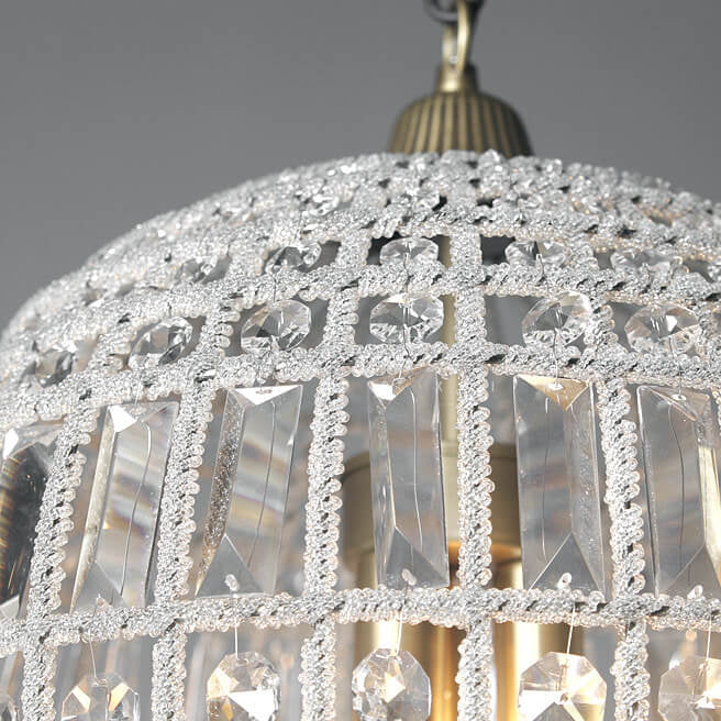 Antique French Crystal Hot Air Balloon Chandelier for Living Room Decor