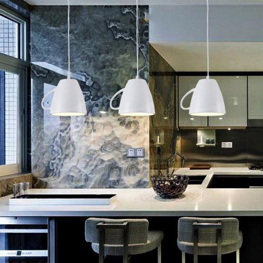 Modern Resin Teapot Pendant Light Fixture for Contemporary Living Room