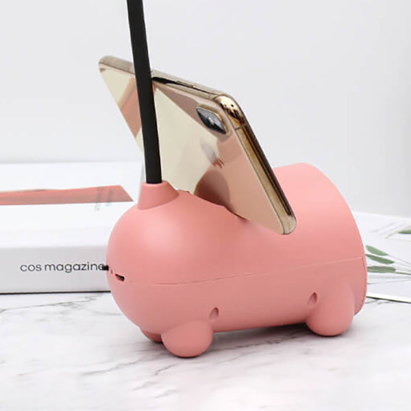 Whimsical White Rabbit LED Touch USB Desk Lamp for Home Office Decor