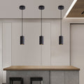 Modern Black Iron Mini Pendant Light Fixture for Minimalist Living Room