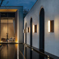 Contemporary Black Acrylic Solar LED Waterproof Garden Wall Light