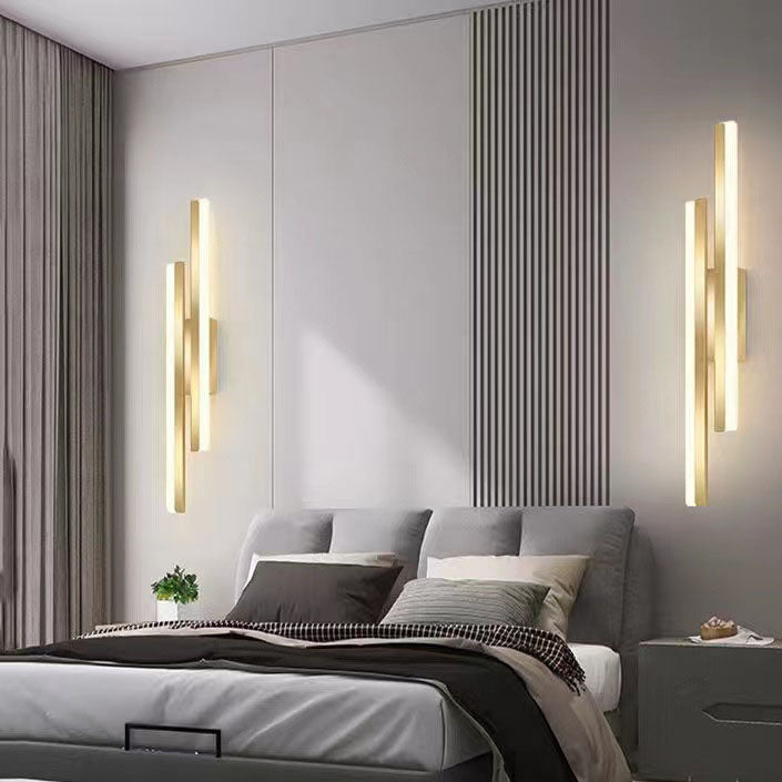 Sleek Black Iron Acrylic LED Wall Sconce Lamp for Contemporary Spaces