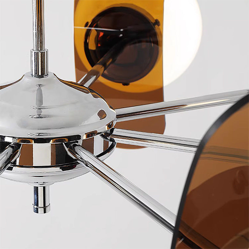 Mid-Century Modern Acrylic Magic Bean Chandelier for Living Room 3/8 Lights