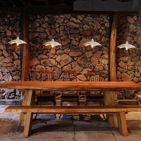 Japanese Vintage Cement Flower Shape Chandelier for Kitchen Island