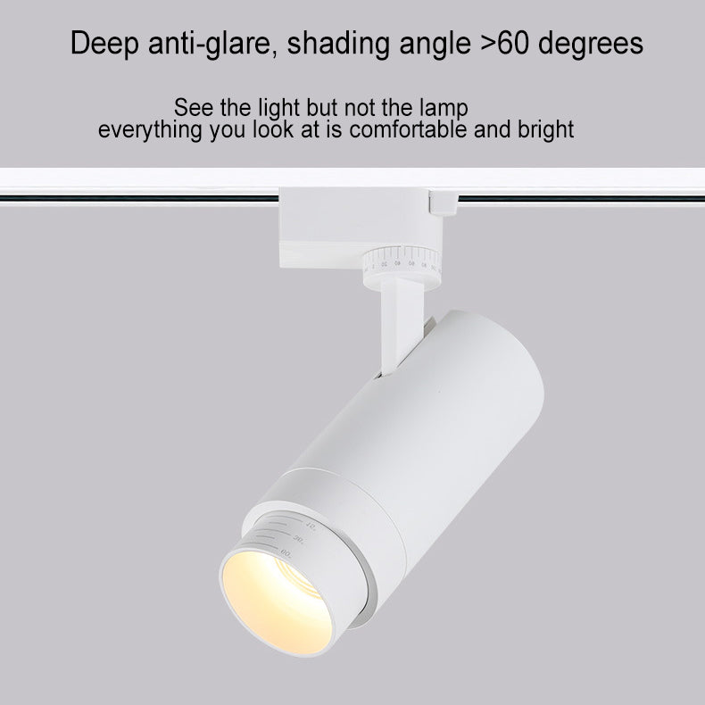 Modern Minimalist LED Track Spotlight - Adjustable Dimmable Lighting for Living Room