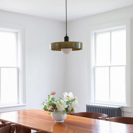 Vintage Colorful Glass Pendant Light Fixture for Dining or Living Room