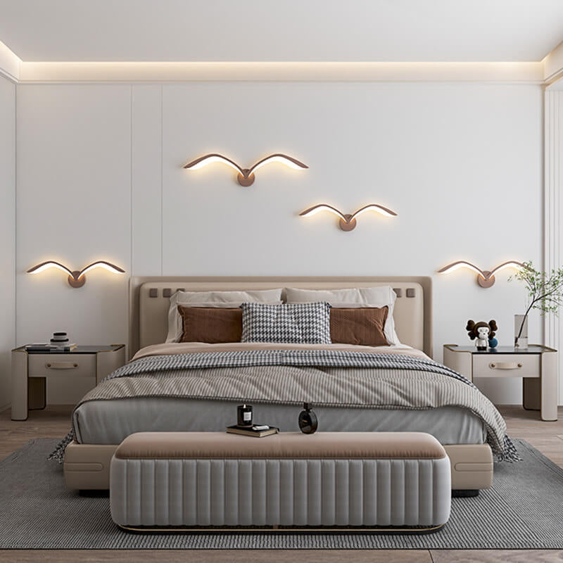 Nordic Minimalist White Acrylic LED Wall Sconce for Living Room Decor