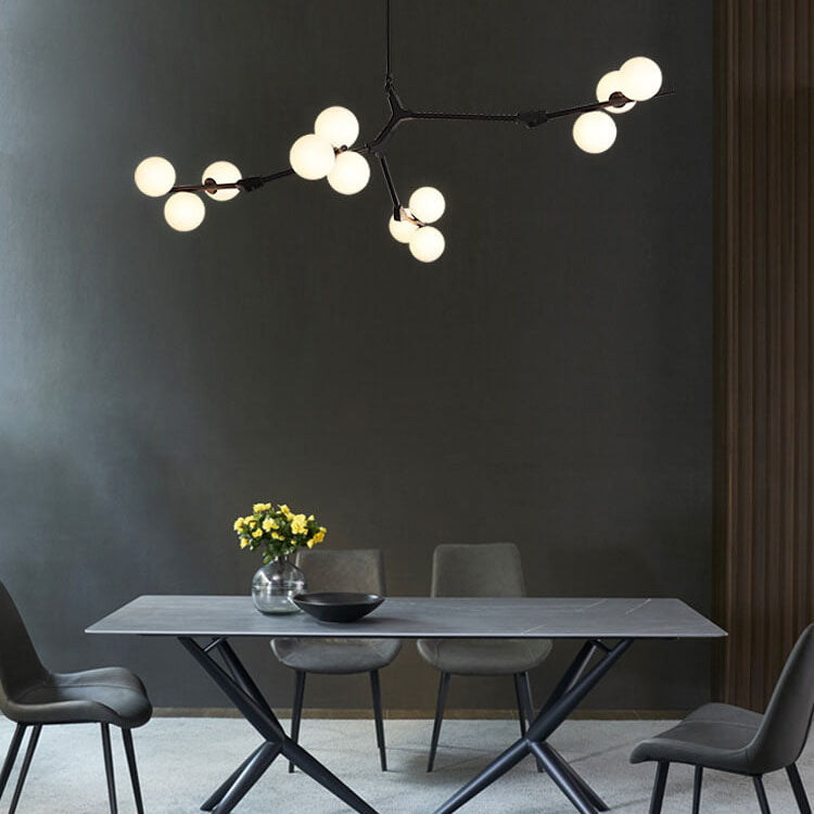 Modern Glass Chandelier with 12/18/24 Lights for Stylish Living Room