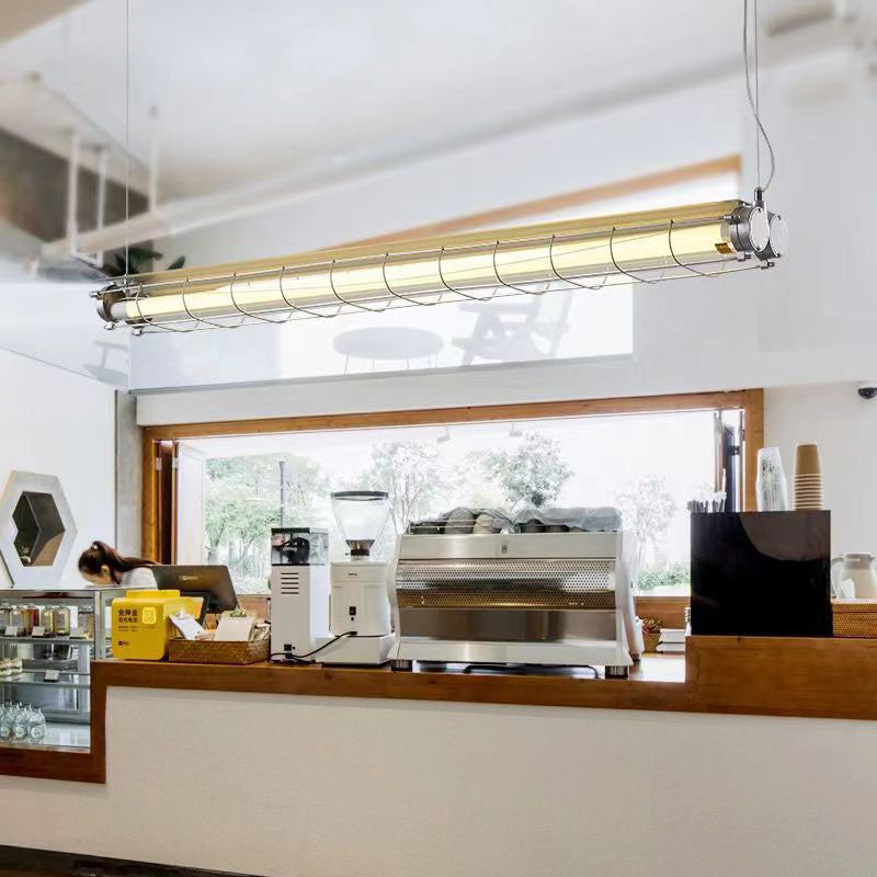 Modern Industrial Acrylic 1/2 Light Chandelier for Dining Room
